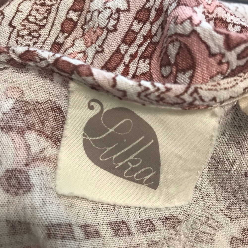 Anthropology Lilka pink boho paisley tunic dress - Picture 4 of 5